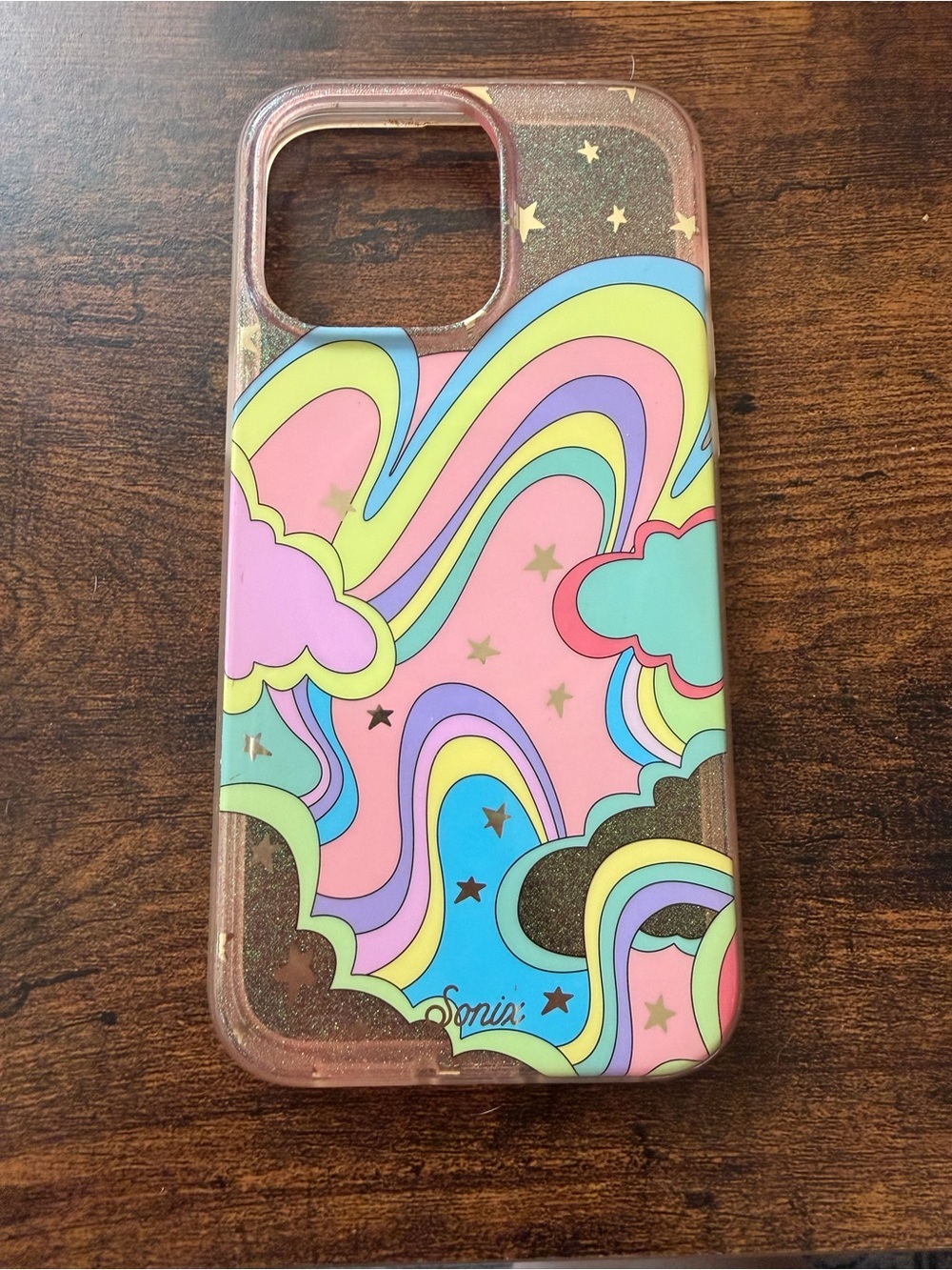 Sonix Pastel Rainbow Glitter iPhone Case - Pink Multicolor iPhone 15 Pro Max